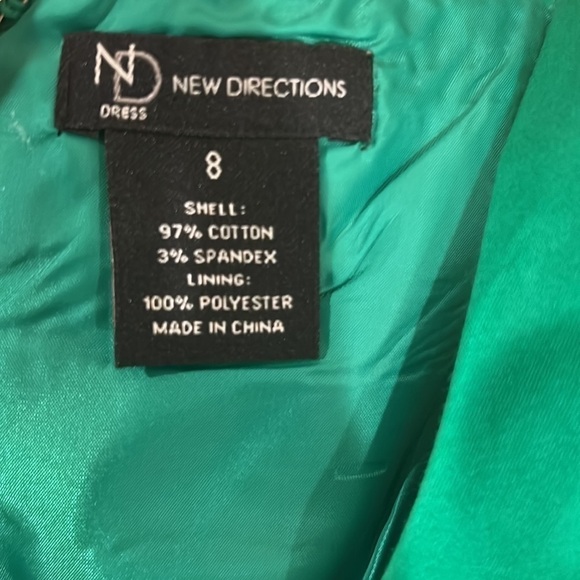 New Directions Strappy Bandage Mini Dress Green Size 8 - Picture 6 of 7